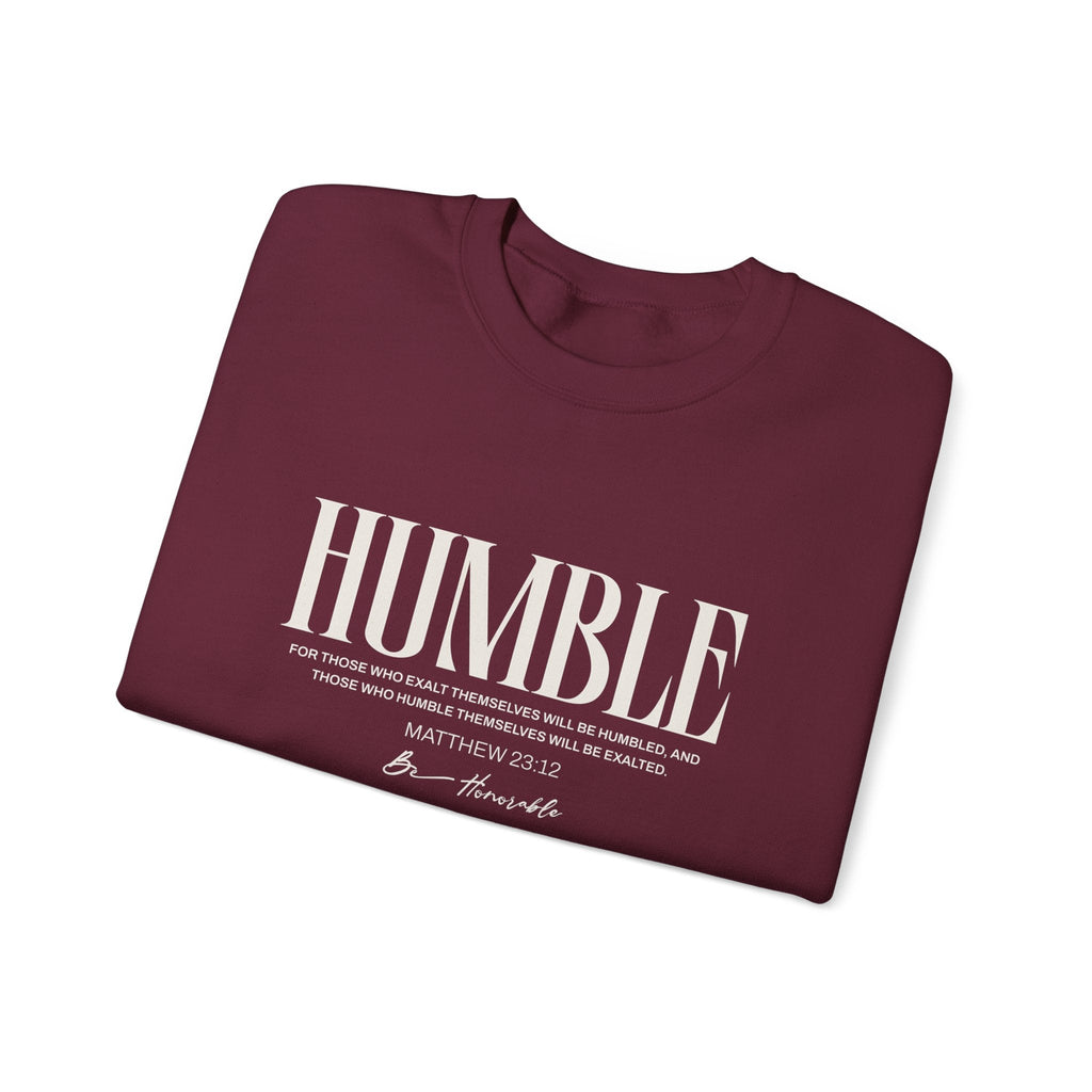 Humble Unisex Sweatshirt — Inspirational Graphic Crewneck - Two & Gathered