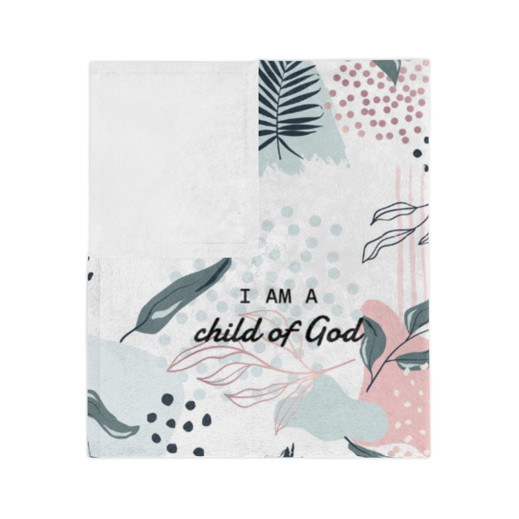 I Am Bible Verse Plush Blanket - Two & Gathered