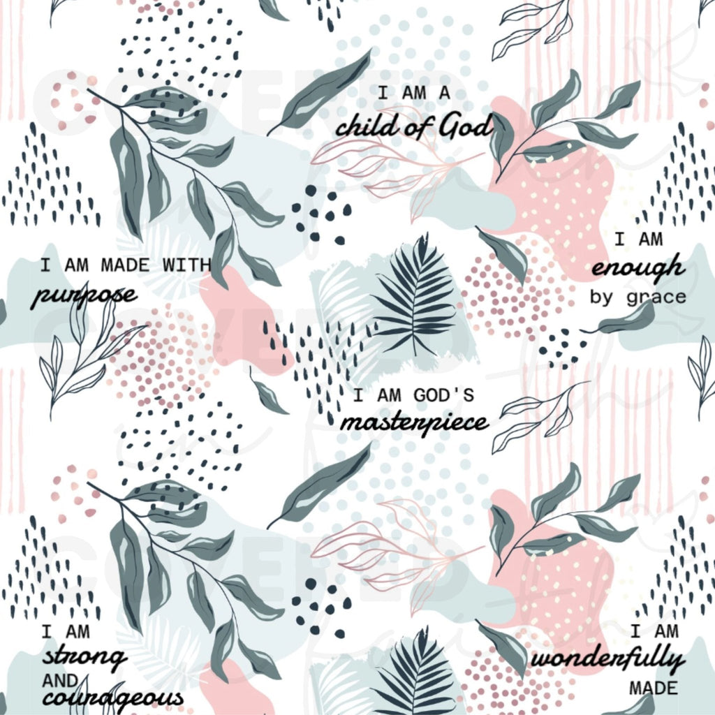 I Am Bible Verse Plush Blanket - Two & Gathered