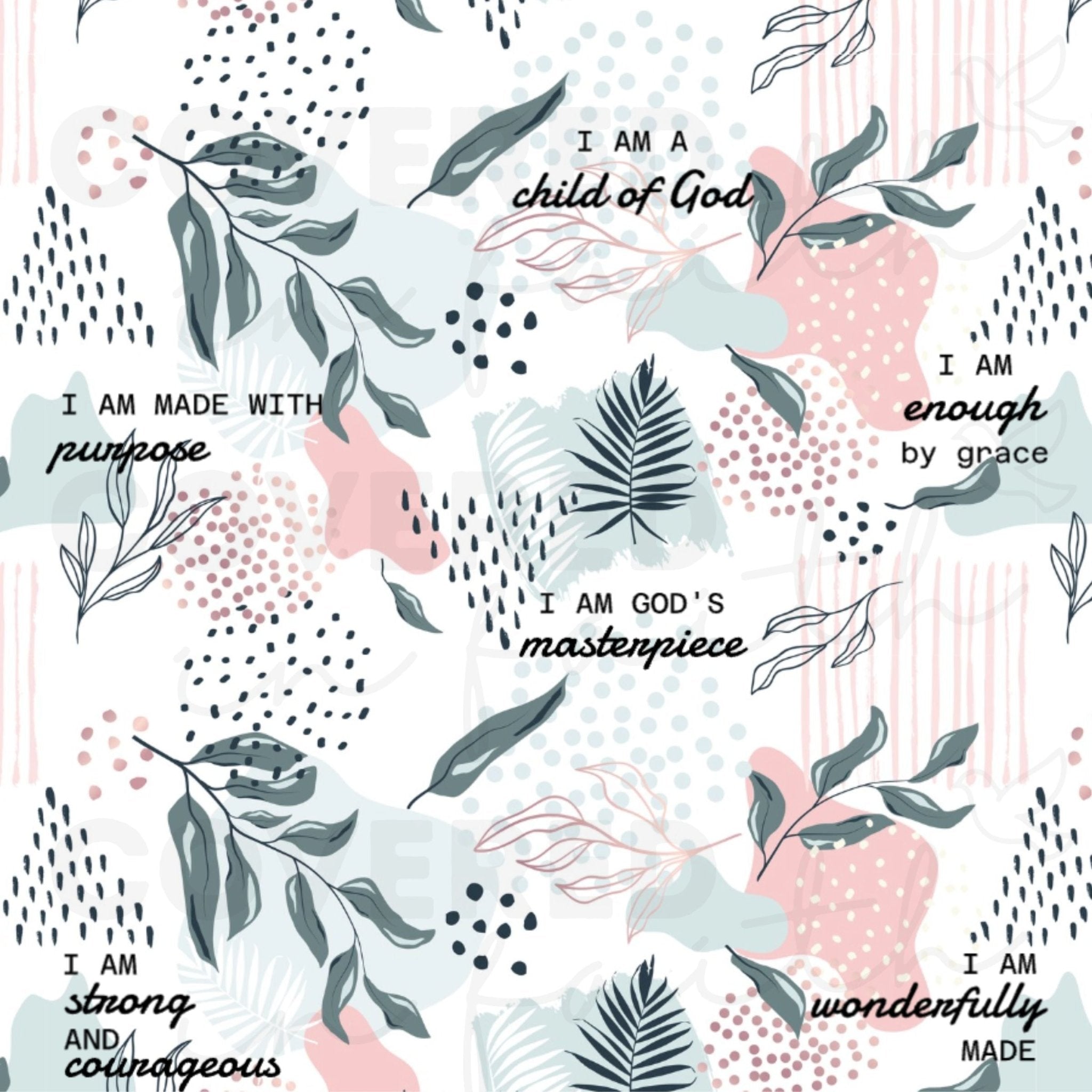 I Am Bible Verse Plush Blanket - Two & Gathered
