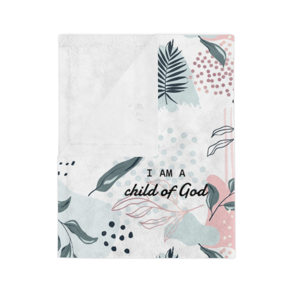 I Am Bible Verse Plush Blanket - Two & Gathered
