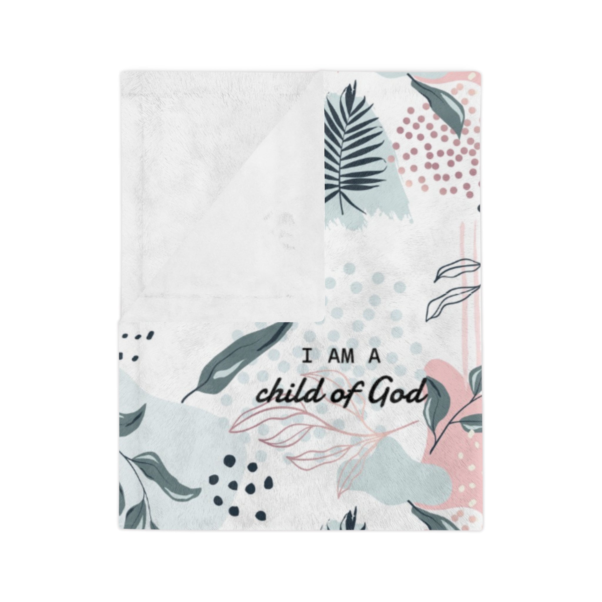 I Am Bible Verse Plush Blanket - Two & Gathered