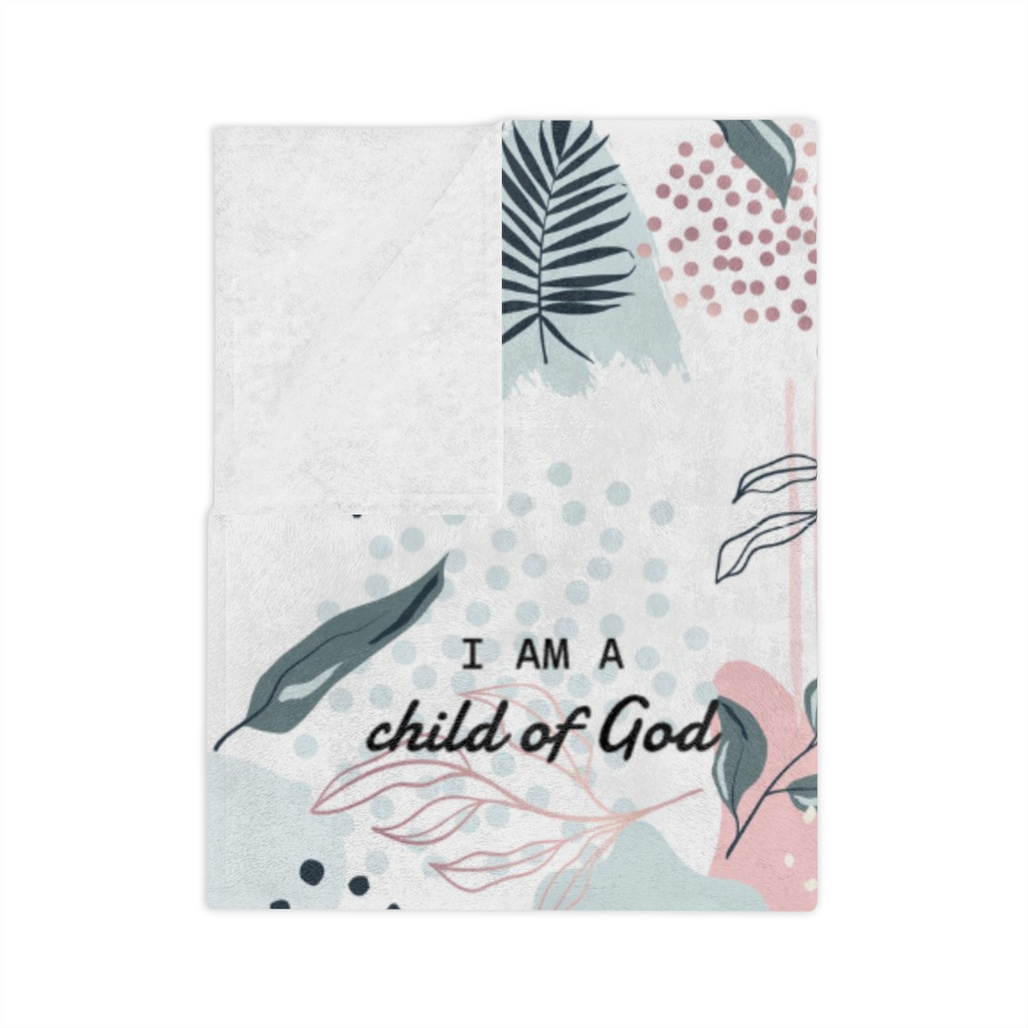 I Am Bible Verse Plush Blanket - Two & Gathered