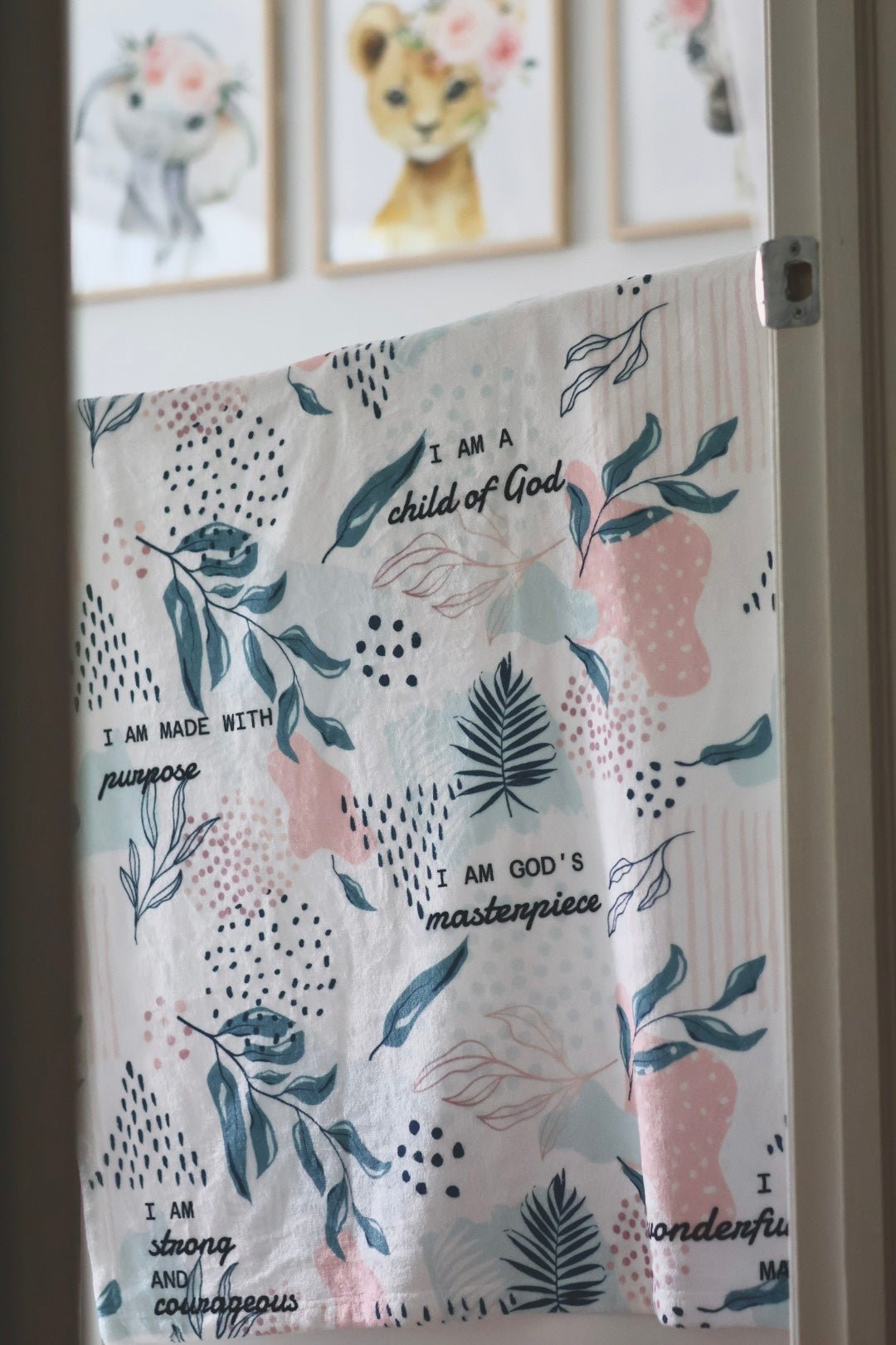 I Am Bible Verse Plush Blanket - Two & Gathered