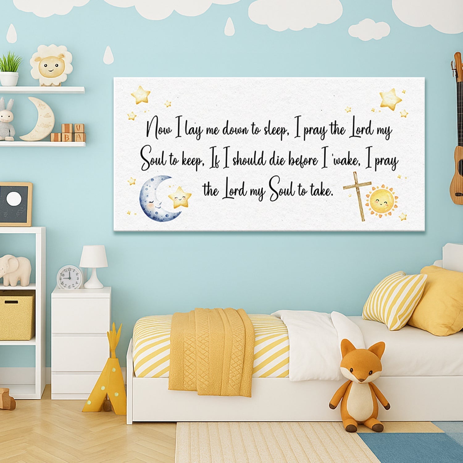 I Lay Me Down To Sleep Faith Sign - Two & Gathered