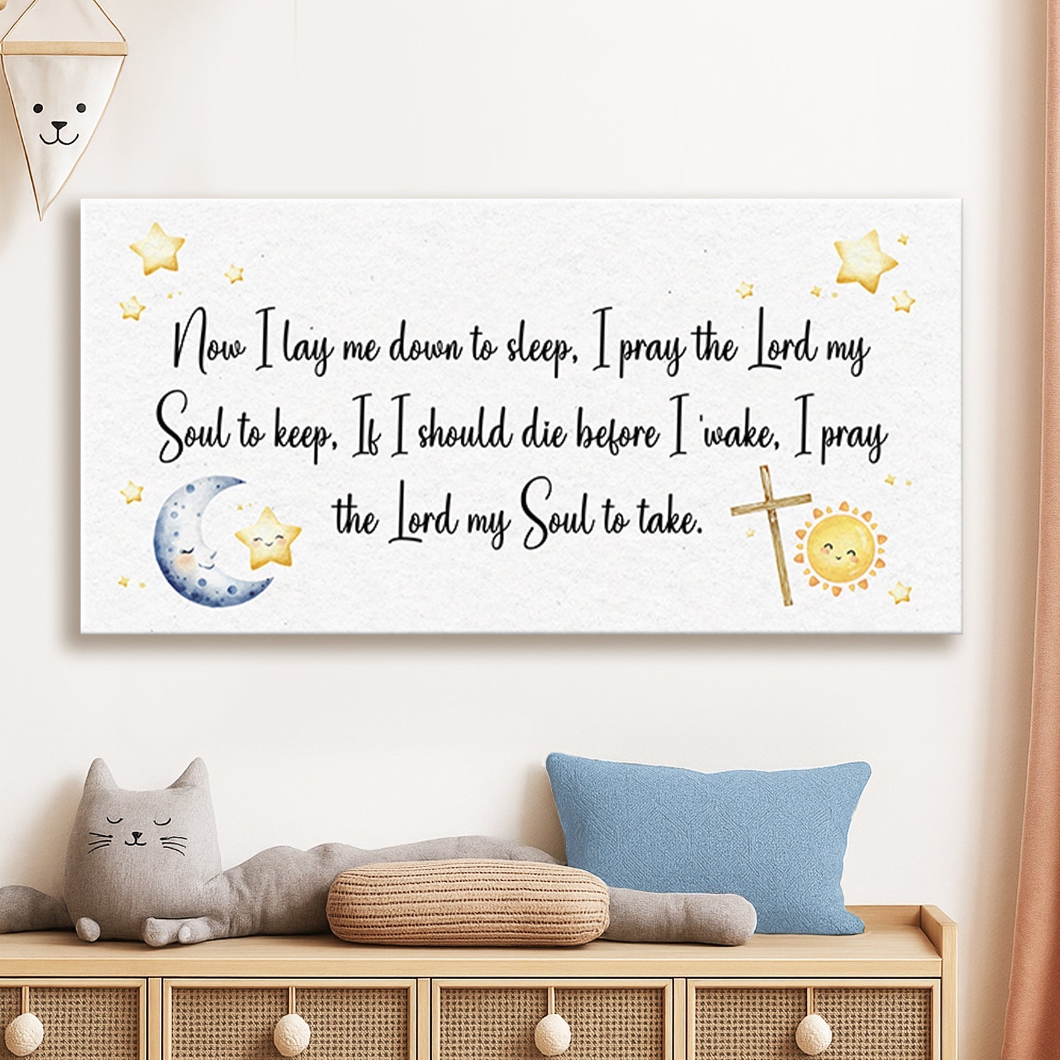 I Lay Me Down To Sleep Faith Sign - Two & Gathered
