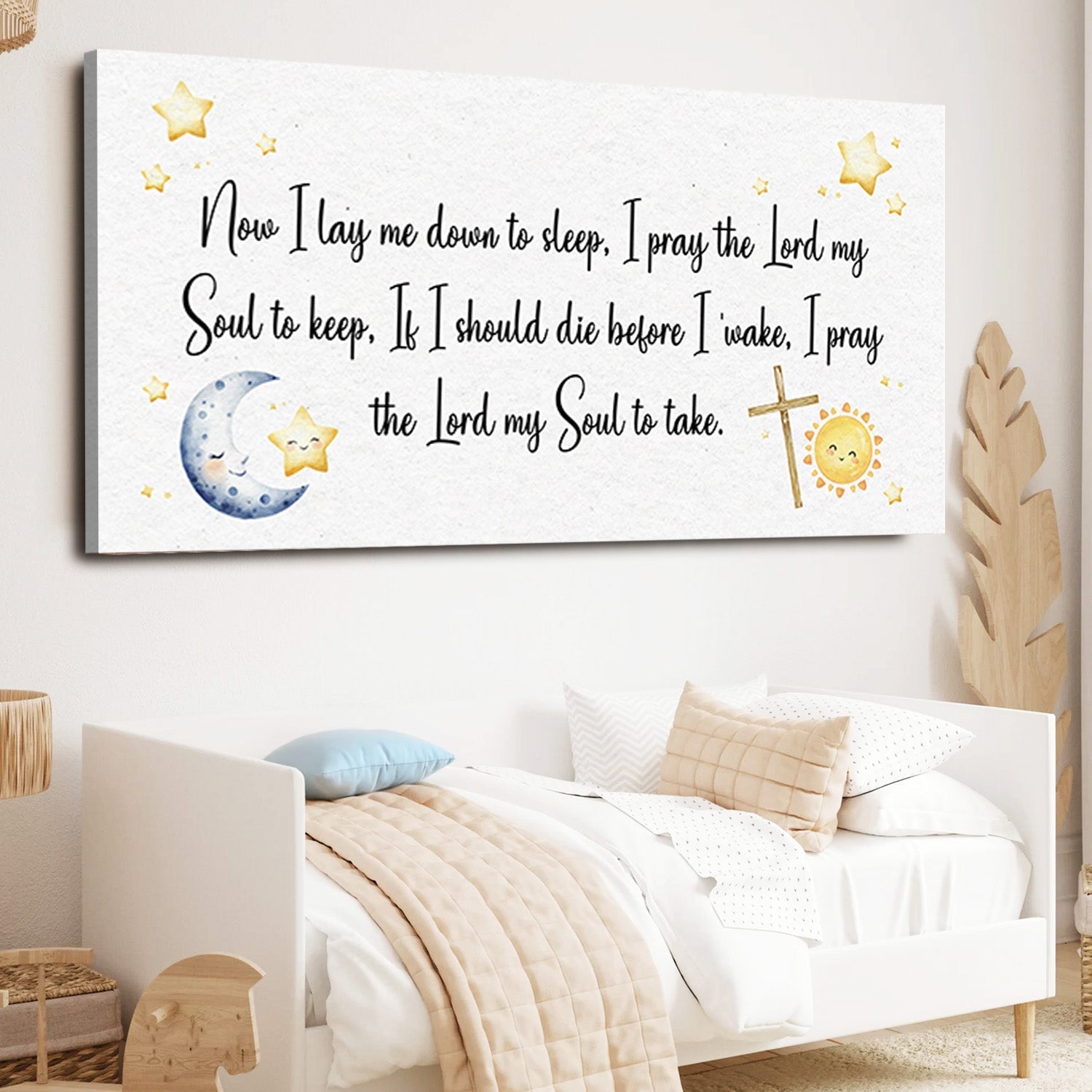 I Lay Me Down To Sleep Faith Sign - Two & Gathered