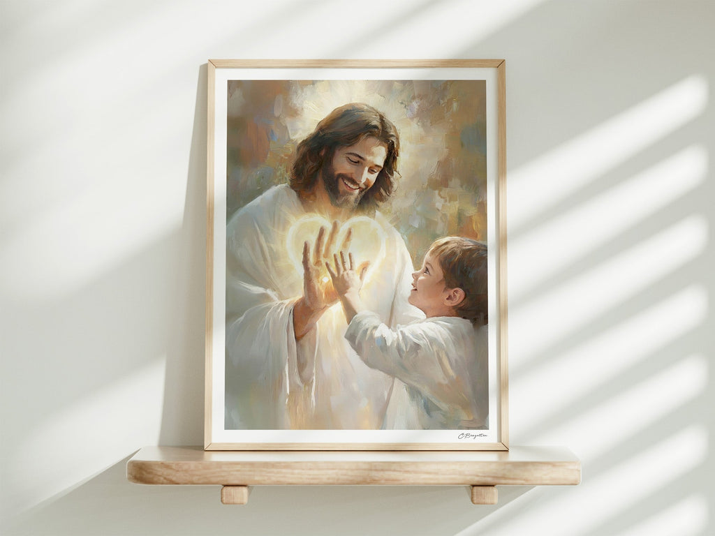 In His Hands | Signed Handmade Art Print - Two & Gathered
