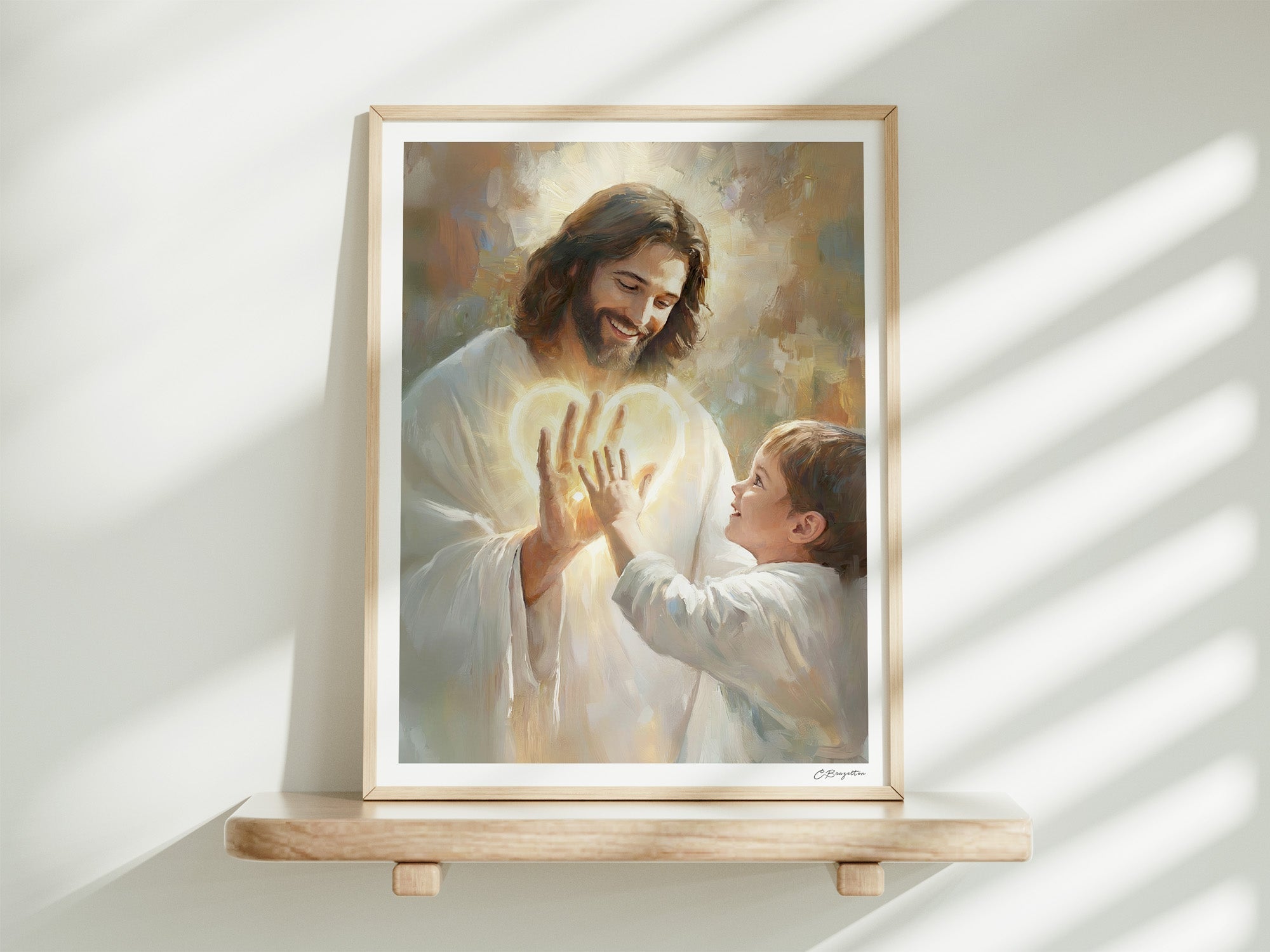 In His Hands | Signed Handmade Art Print - Two & Gathered
