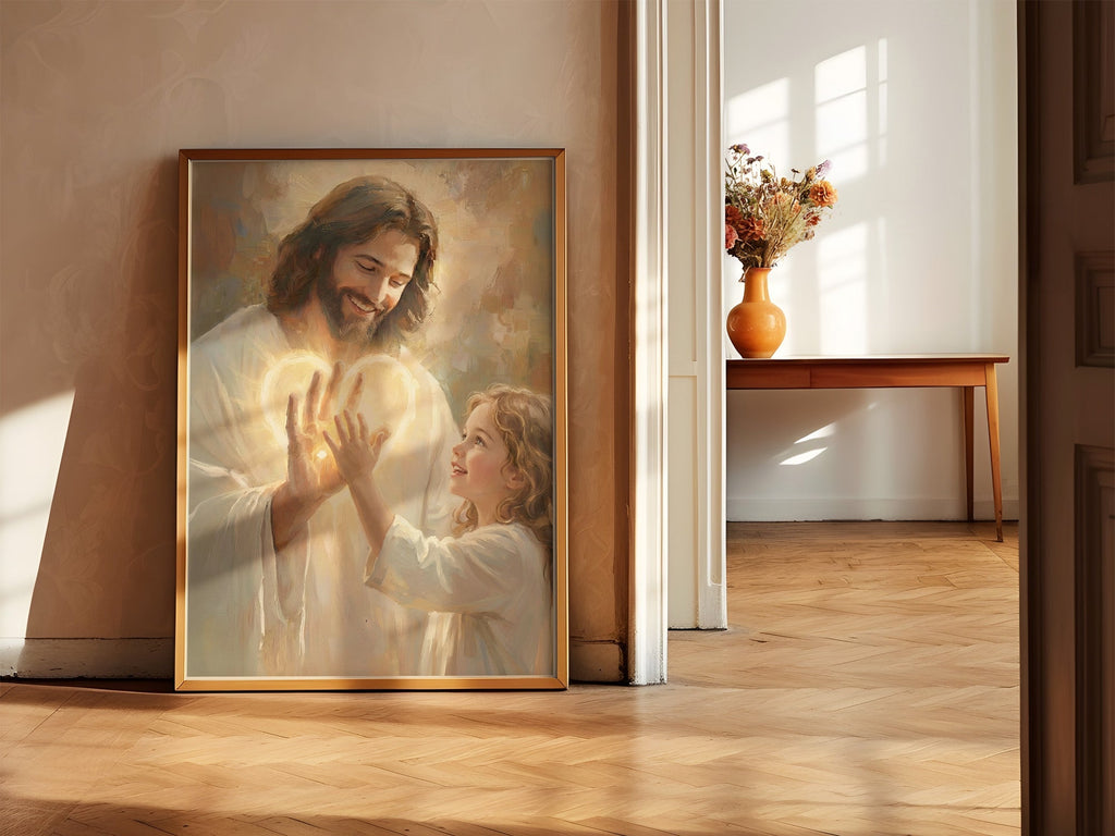 In His Hands | Signed Handmade Art Print - Two & Gathered
