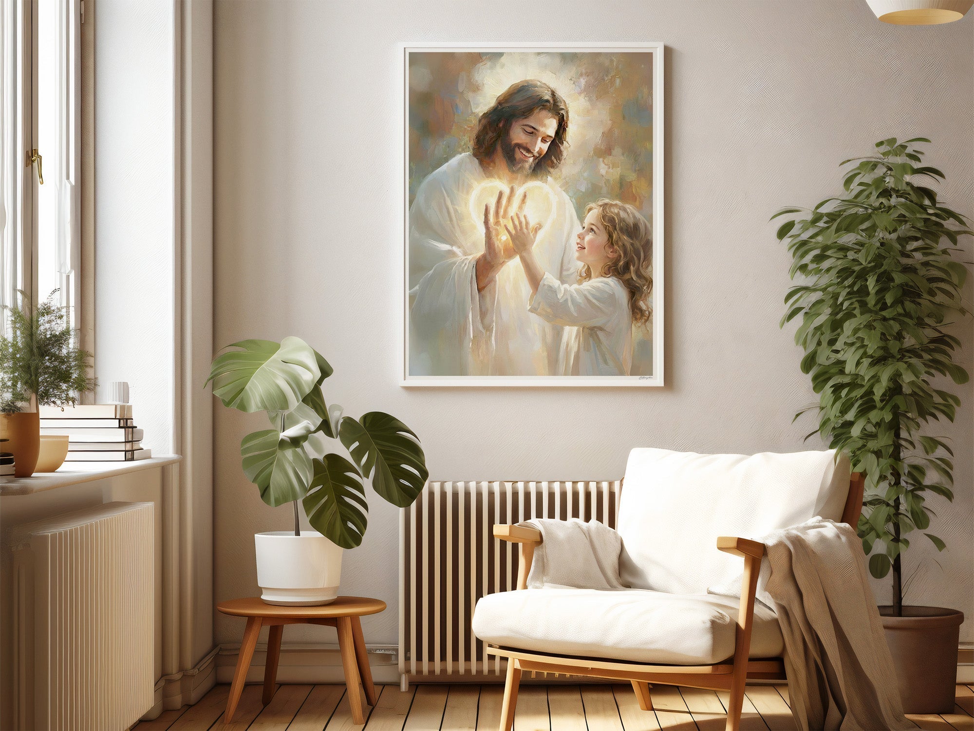 In His Hands | Signed Handmade Art Print - Two & Gathered
