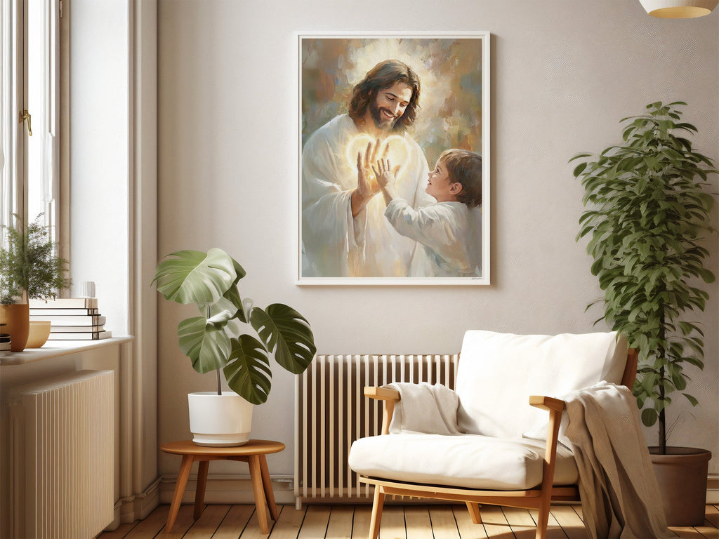 In His Hands | Signed Handmade Art Print - Two & Gathered