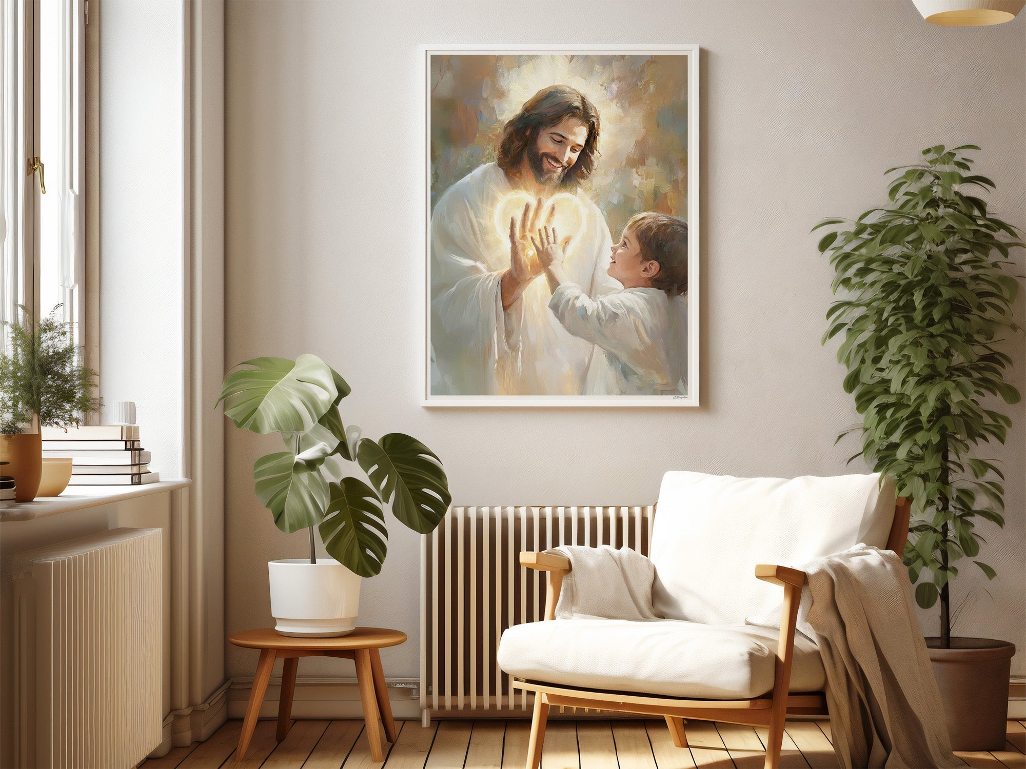 In His Hands | Signed Handmade Art Print - Two & Gathered