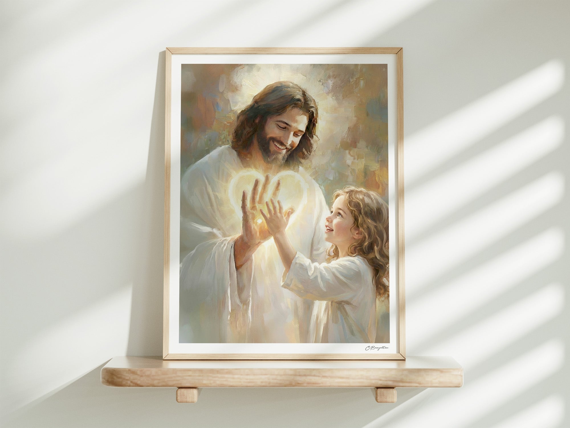 In His Hands | Signed Handmade Art Print - Two & Gathered