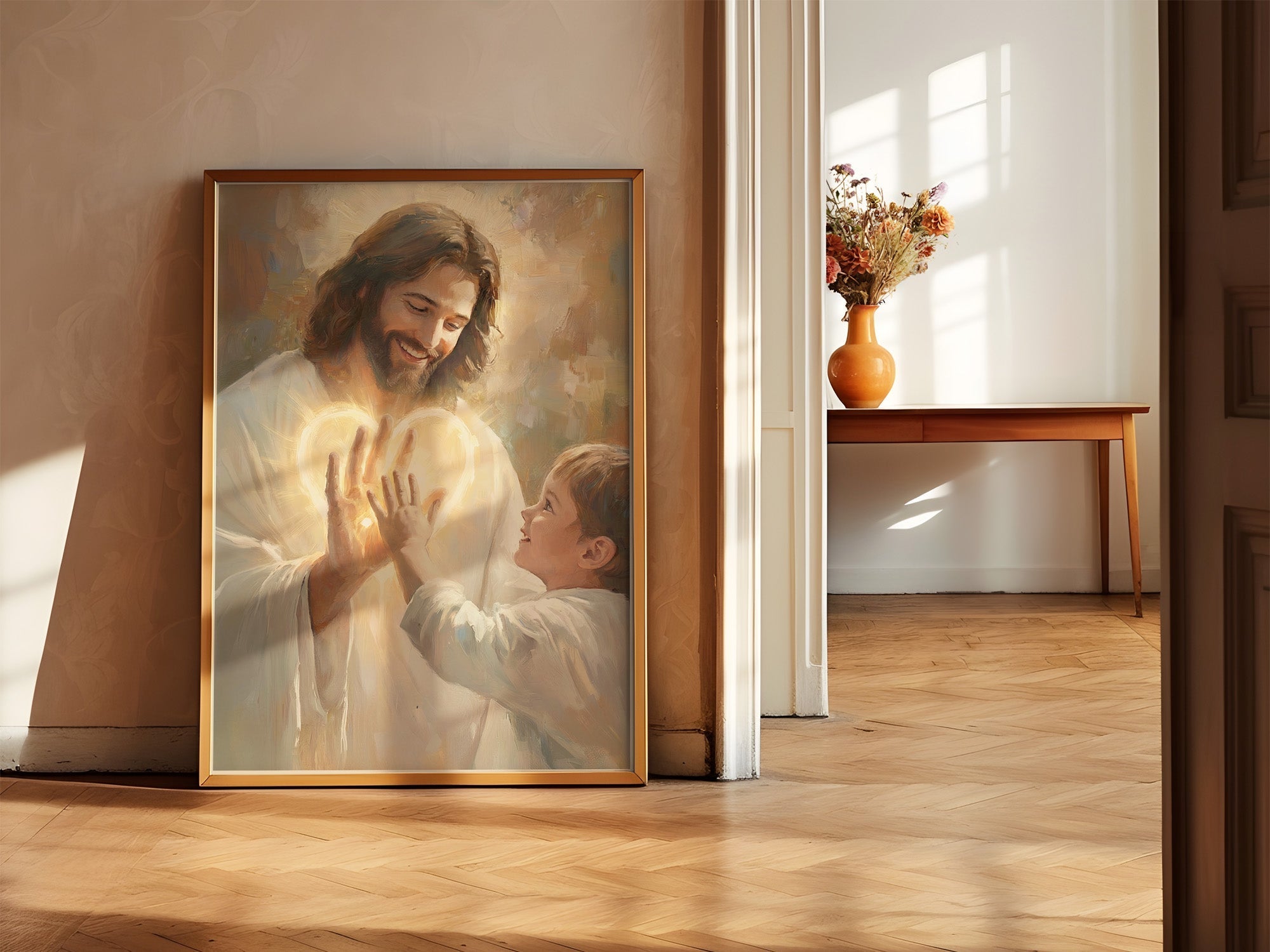In His Hands | Signed Handmade Art Print - Two & Gathered