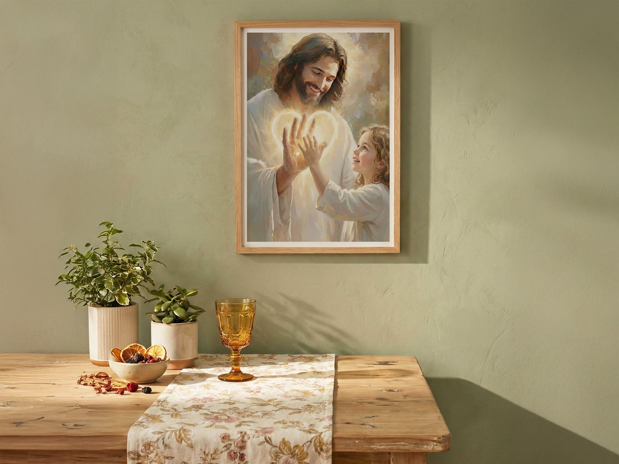 In His Hands | Signed Handmade Art Print - Two & Gathered