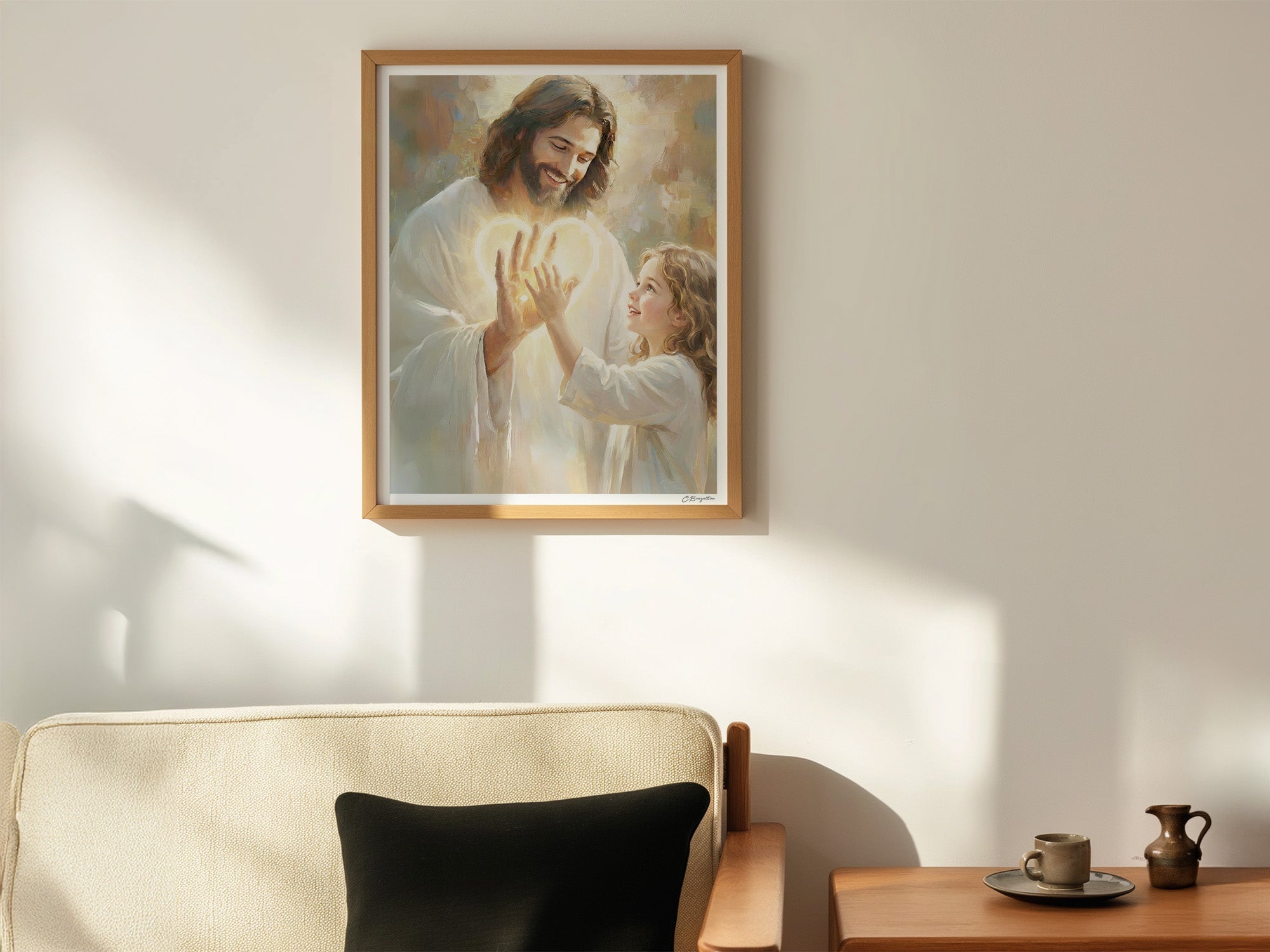In His Hands | Signed Handmade Art Print - Two & Gathered