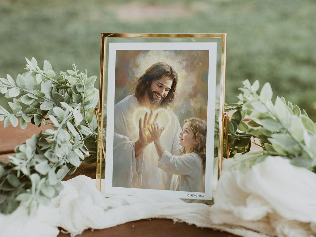 In His Hands | Signed Handmade Art Print - Two & Gathered
