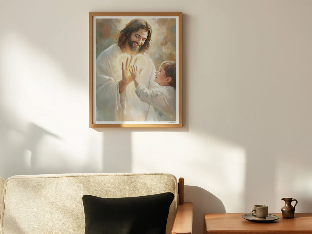 In His Hands | Signed Handmade Art Print - Two & Gathered