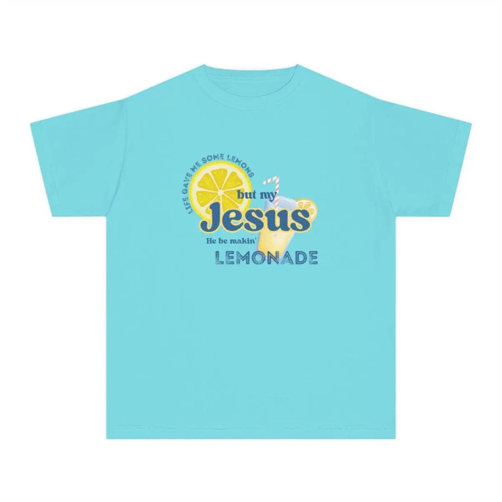 Inspirational Christian Shirt – Lemonade Faith Tee, "Life Gave Me Lemons but Jesus Makes Lemonade" Shirt, Cute Religious Gift, Bible Verse Top - Two & Gathered