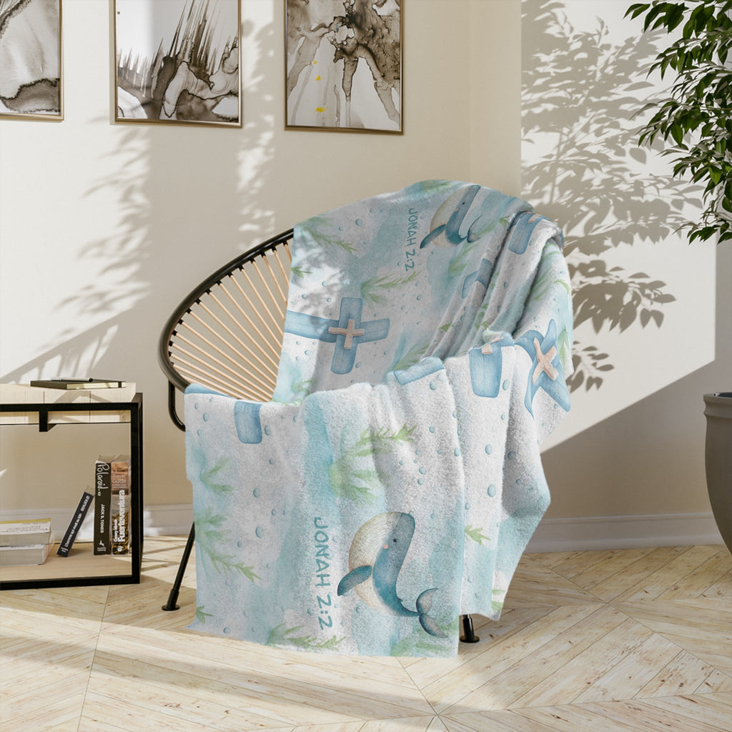 Inspired Jonah 2:2 Fleece Blanket - Two & Gathered