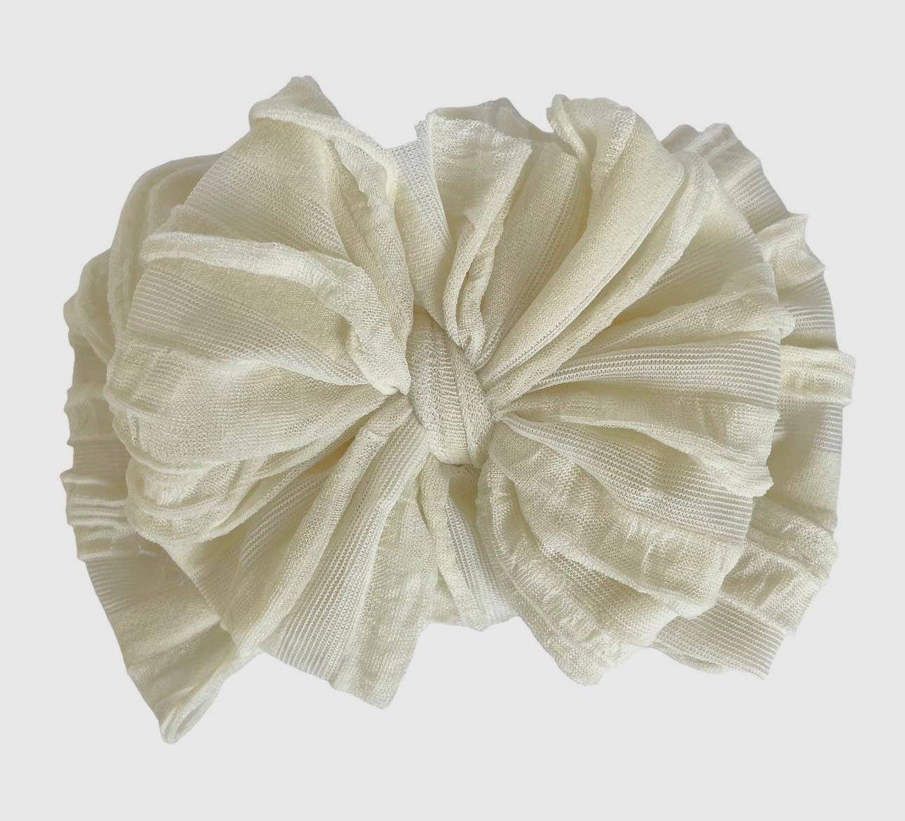 Ivory Ruffled Headband - Two & Gathered