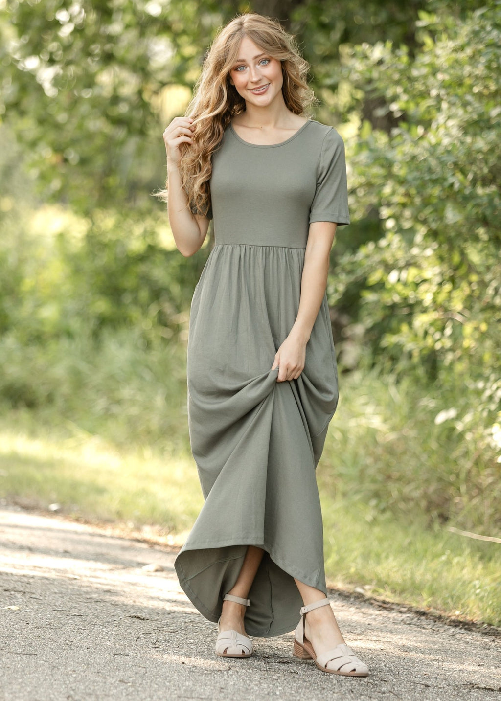 Jasmine Ribbed Maxi Dress - Two & Gathered