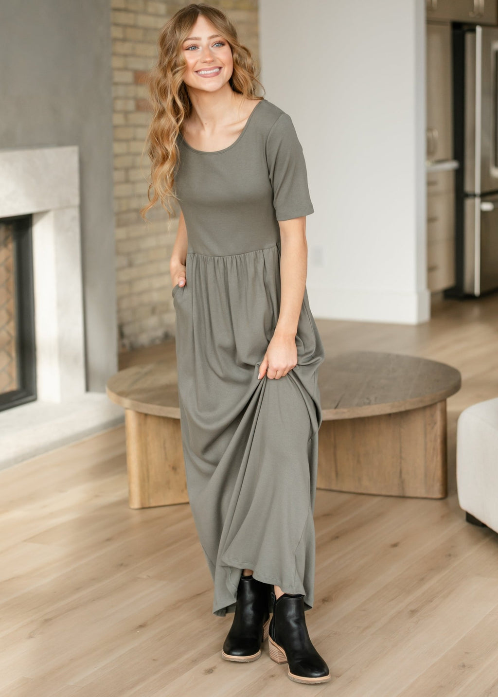 Jasmine Ribbed Maxi Dress - Two & Gathered