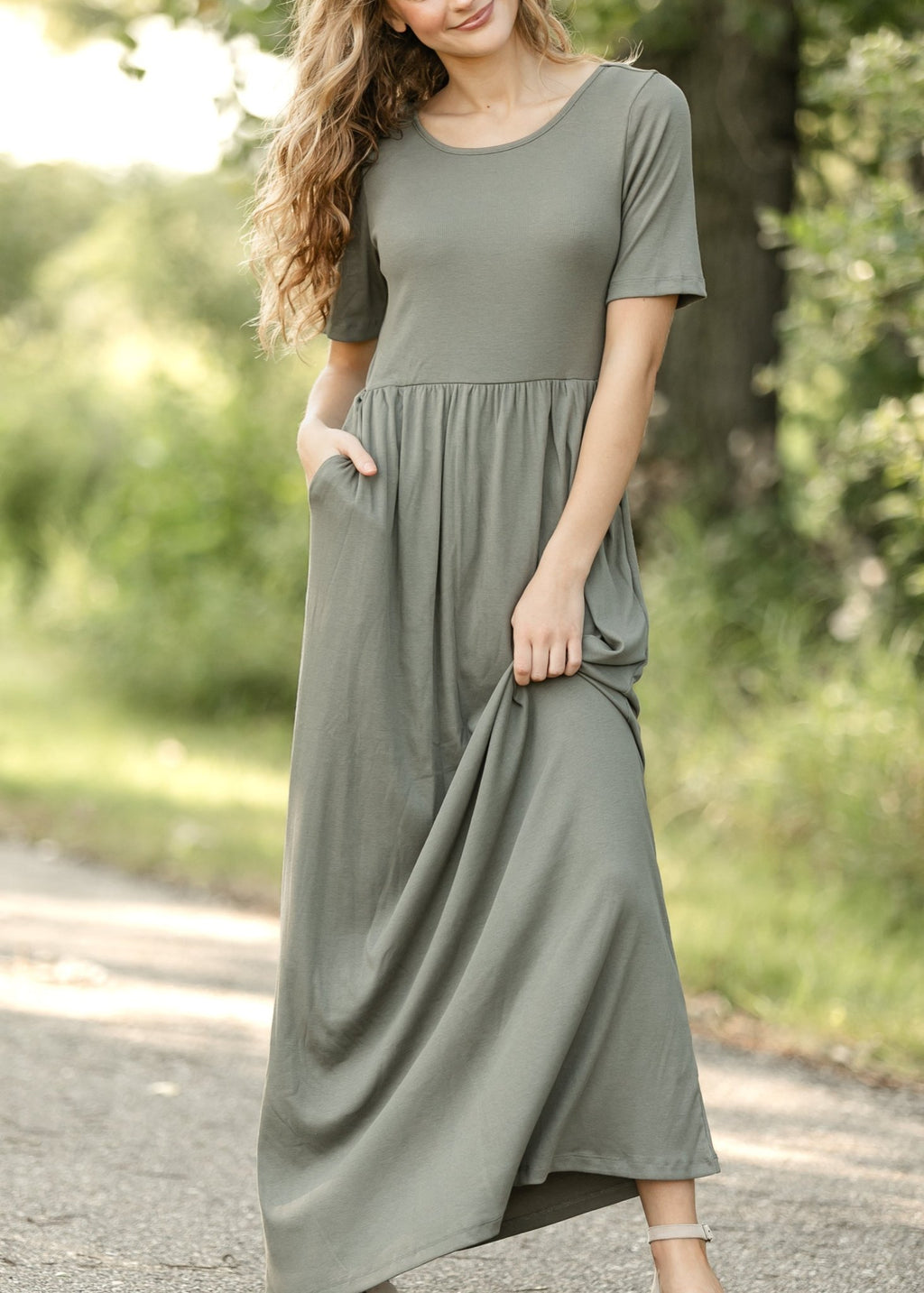 Jasmine Ribbed Maxi Dress - Two & Gathered