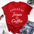 Jesus Coffee Graphic Tee - Trendy Short Sleeve Shirt - Two & Gathered
