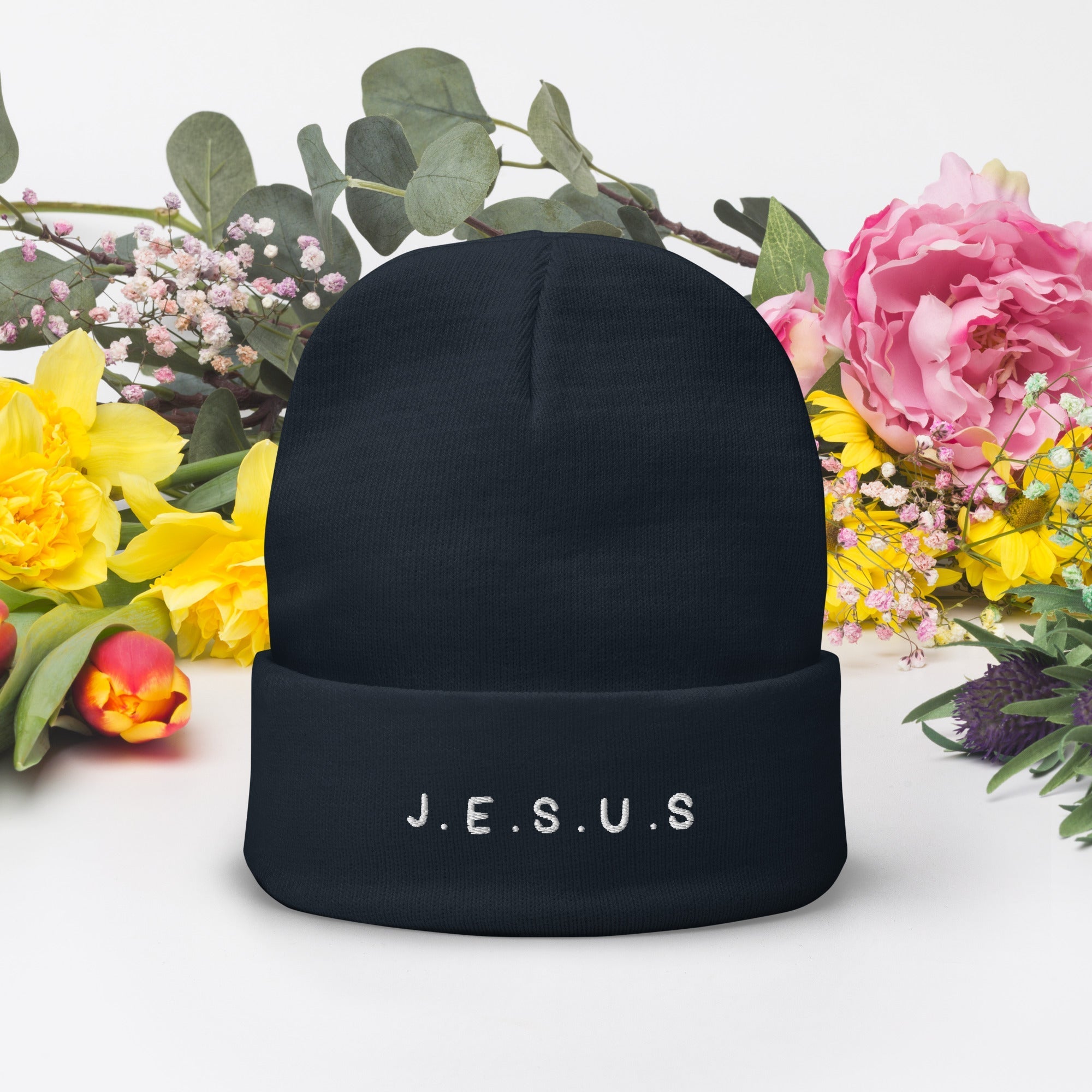 Jesus Embroidered Beanie - Two & Gathered