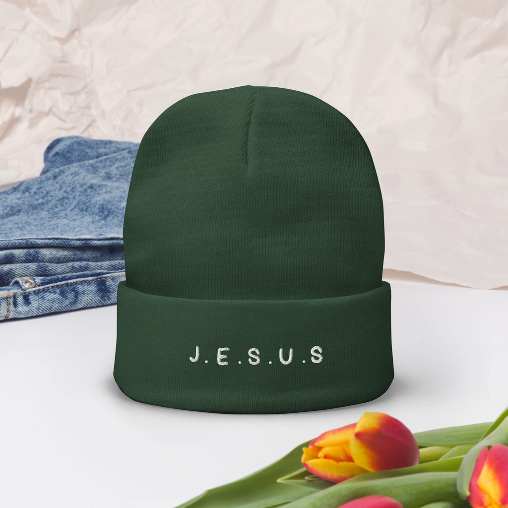 Jesus Embroidered Beanie - Two & Gathered