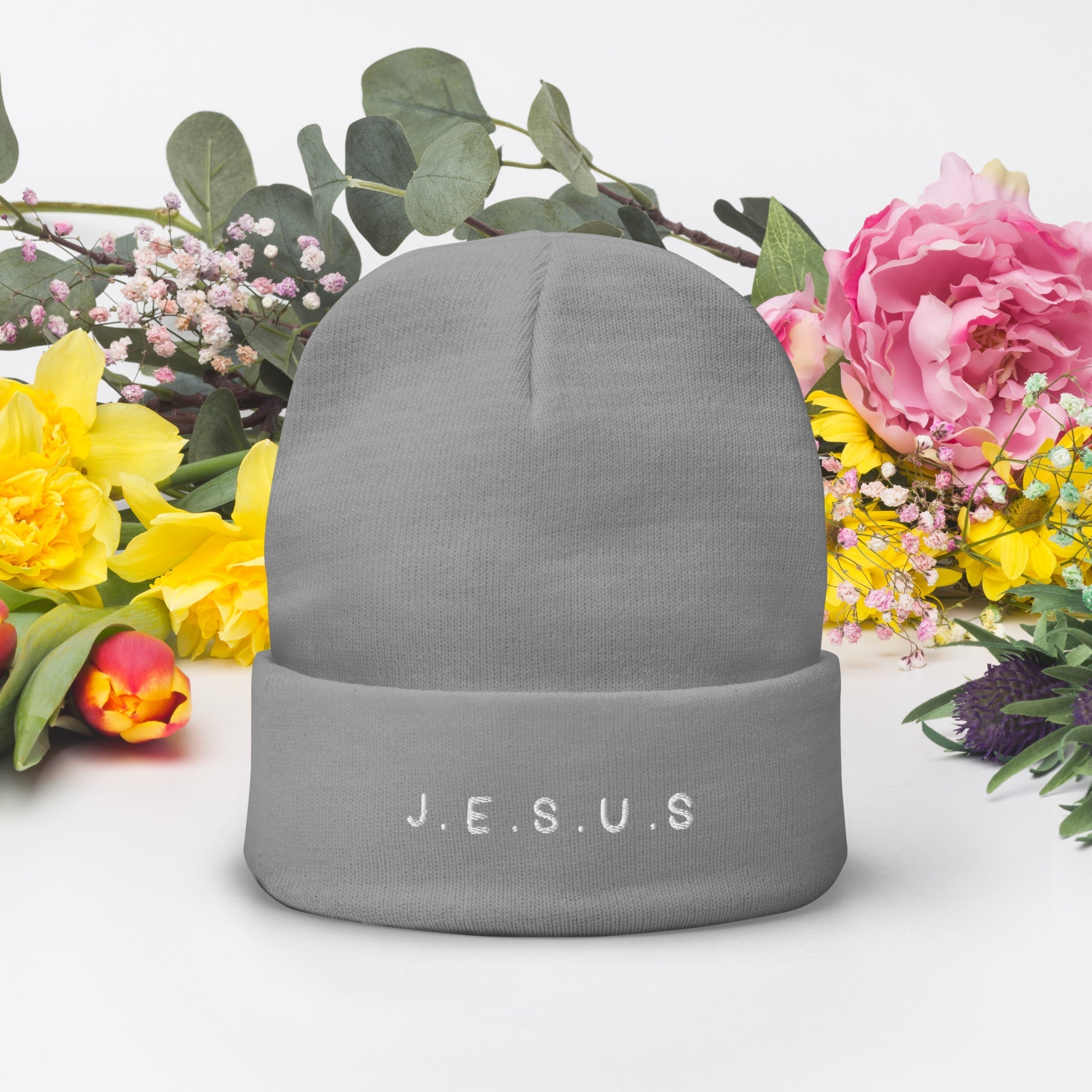 Jesus Embroidered Beanie - Two & Gathered