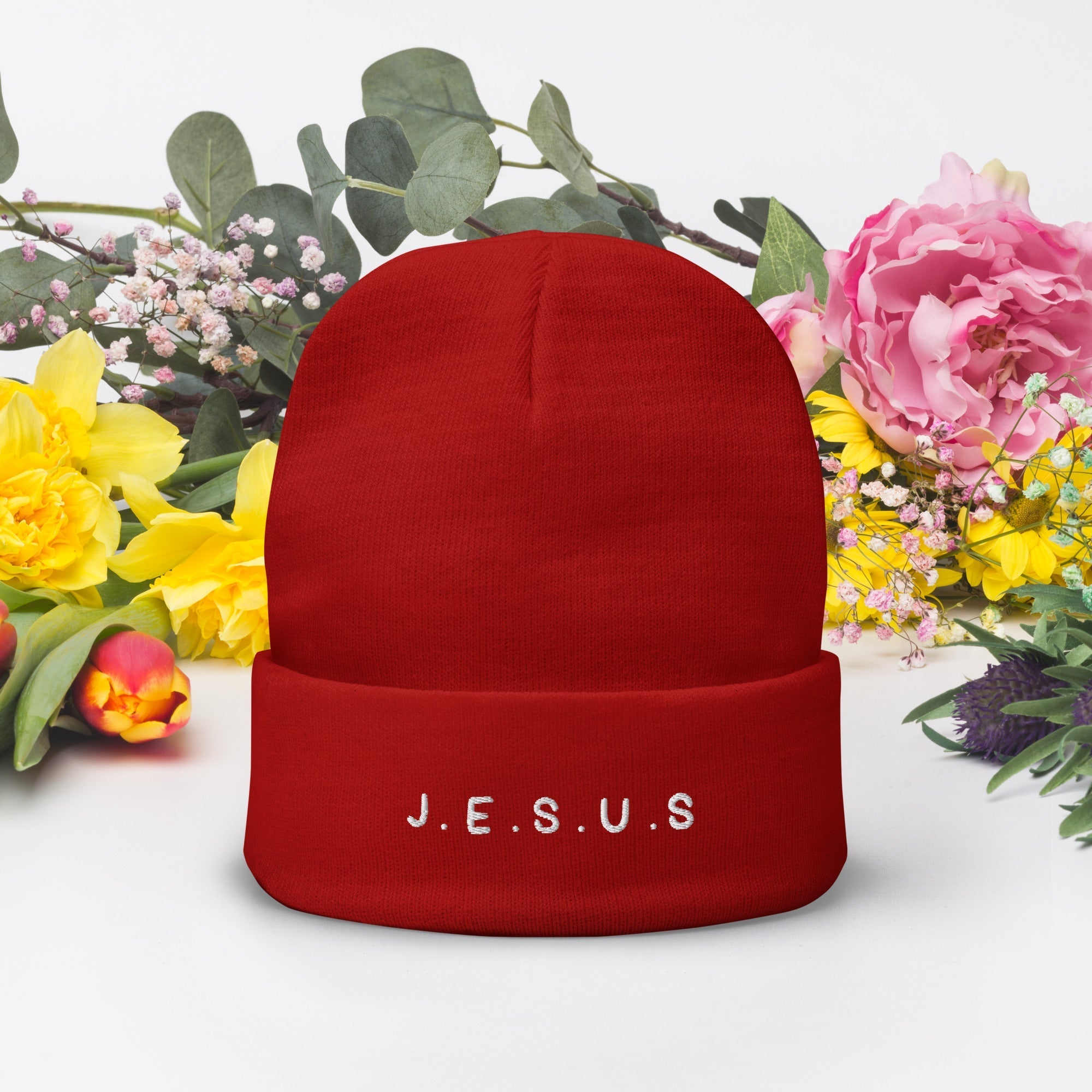 Jesus Embroidered Beanie - Two & Gathered