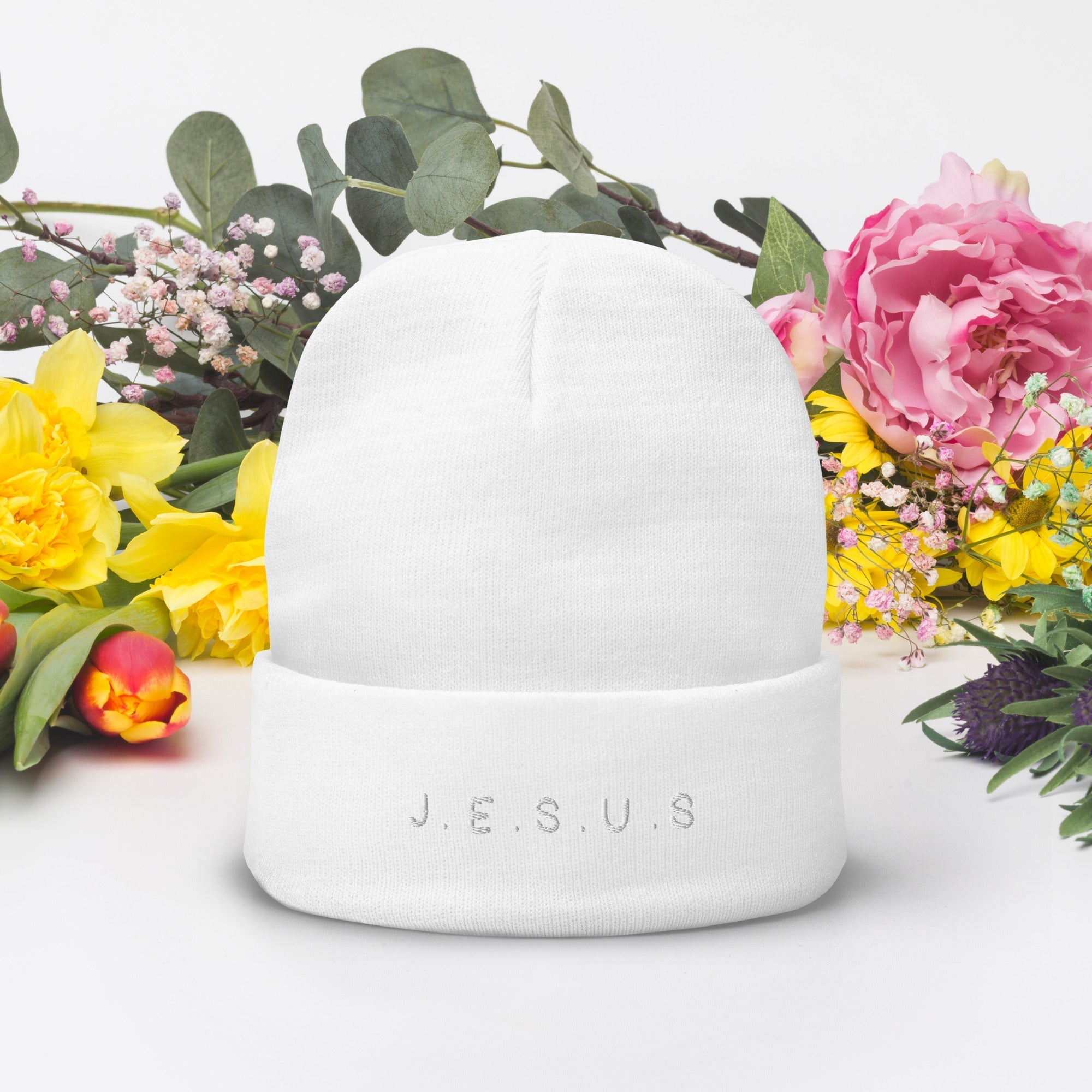 Jesus Embroidered Beanie - Two & Gathered