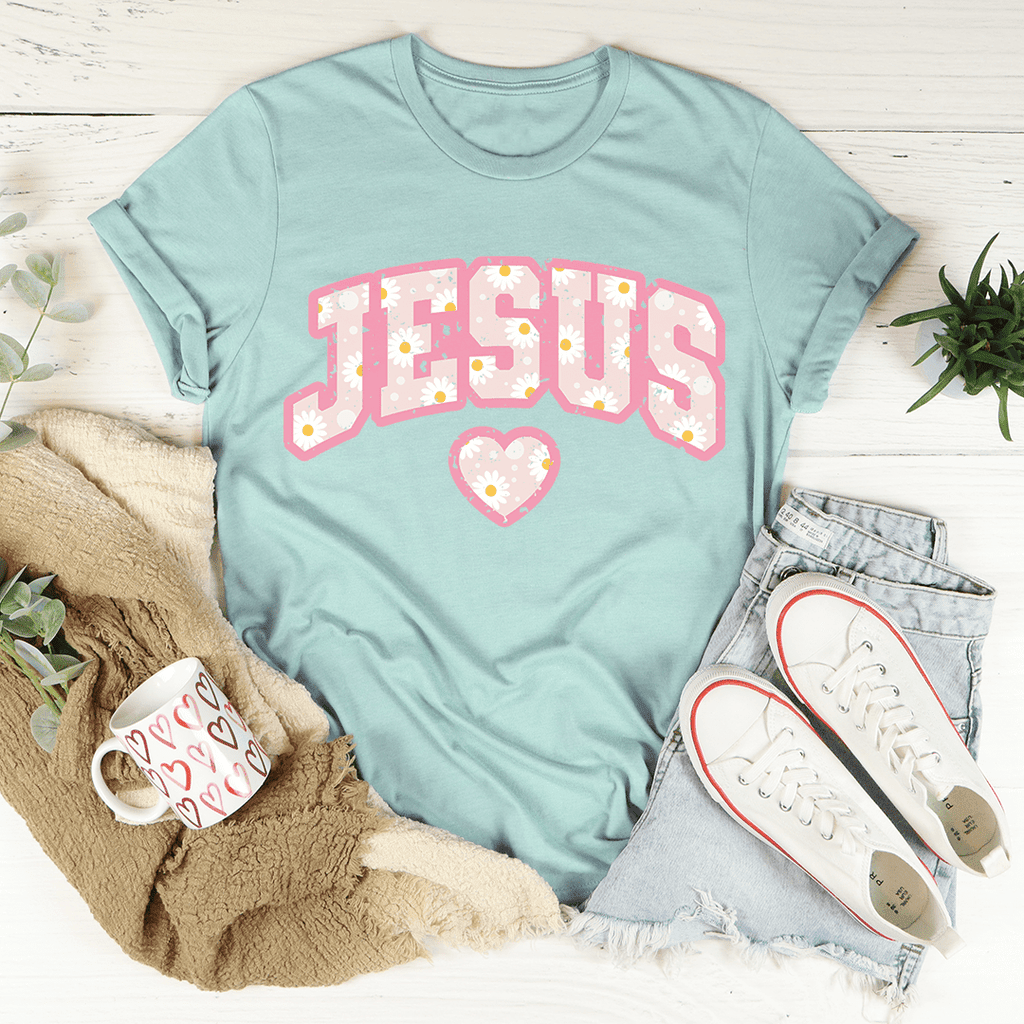 Jesus Floral T-Shirt - Two & Gathered