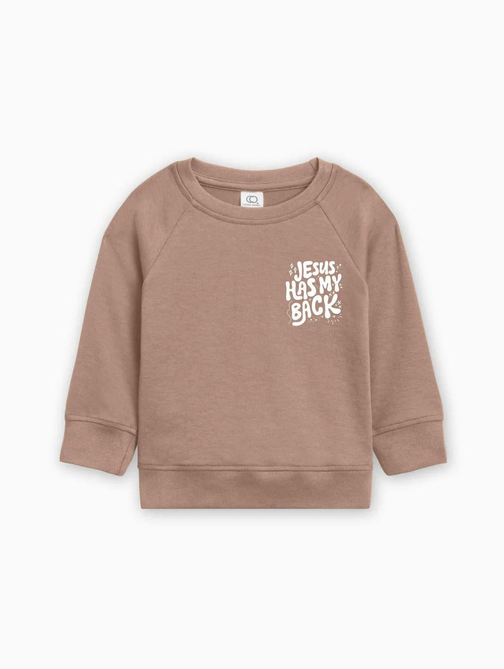 Jesus has my back Christian Organic Cotton Toddler Kids Pullover - Two & Gathered