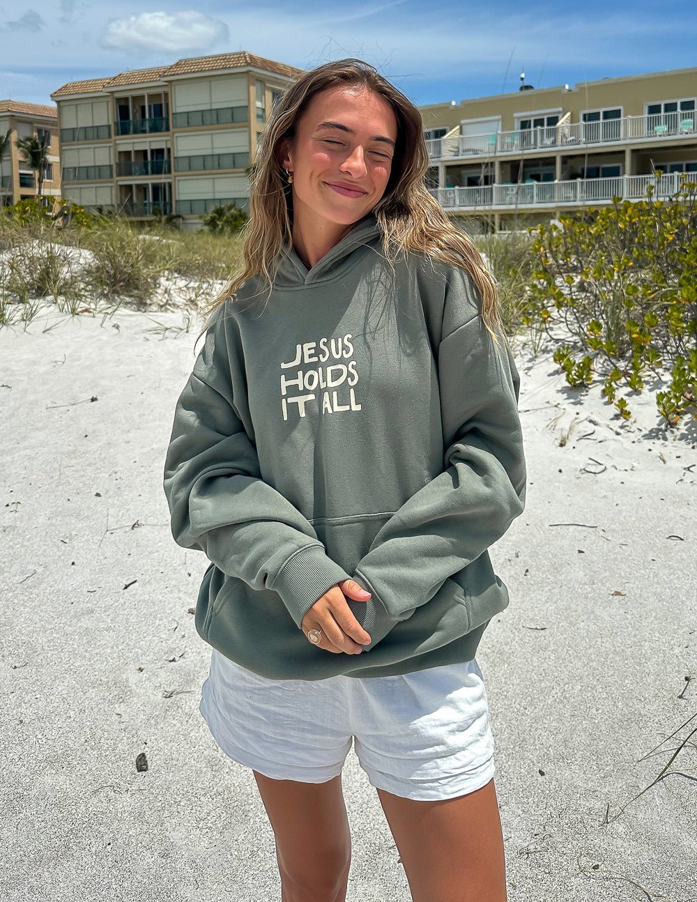 Jesus Holds It All Unisex Hoodie - Two & Gathered