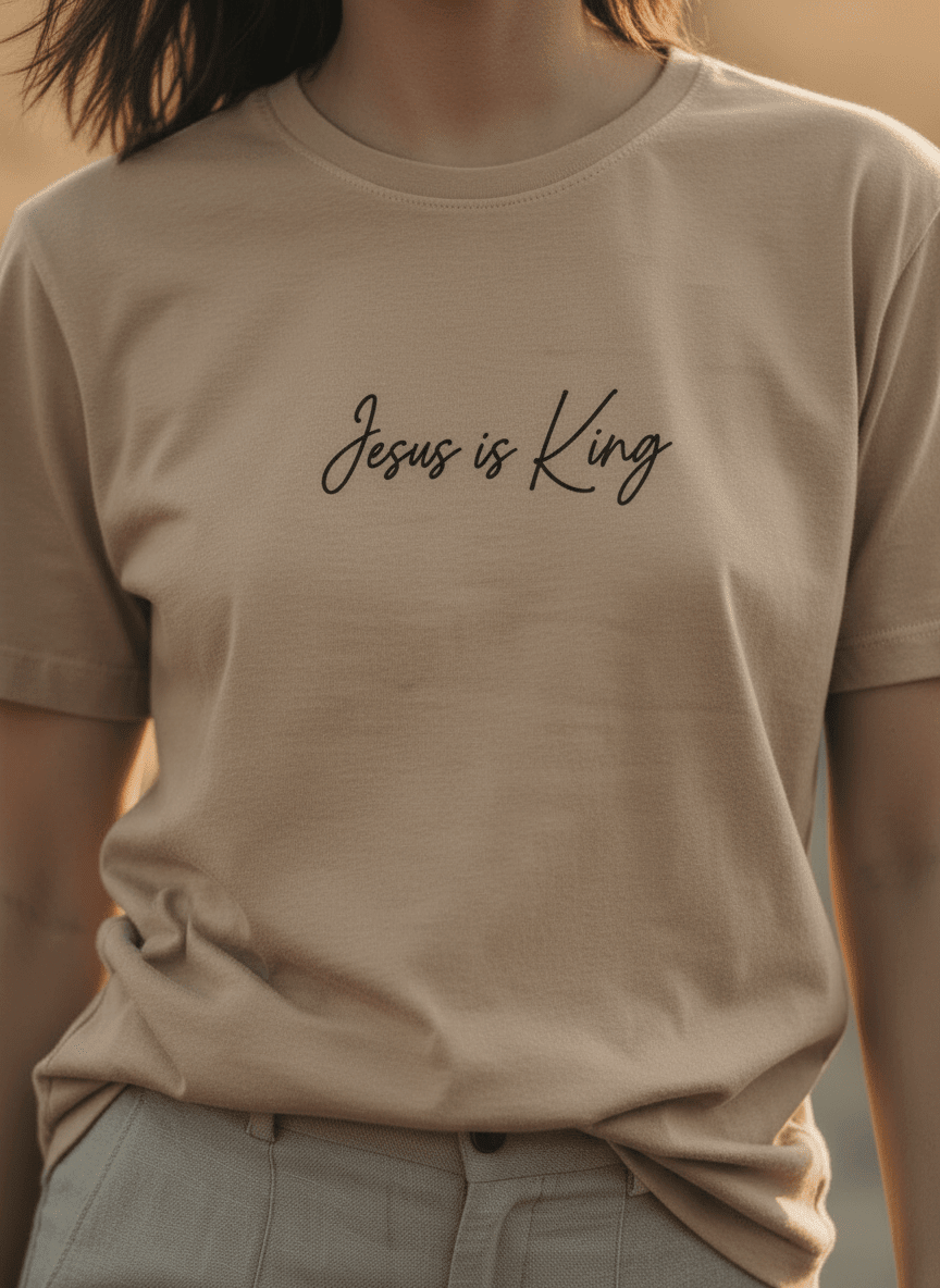 Jesus is King 1 Unisex Garment - Dyed Tee - Two & Gathered