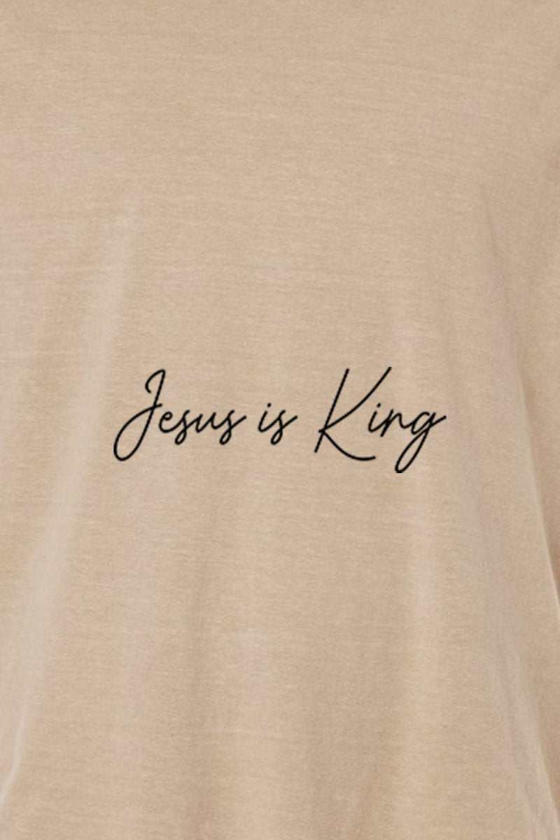 Jesus is King 1 Unisex Garment - Dyed Tee - Two & Gathered