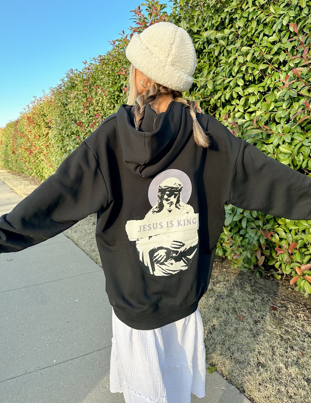 Jesus Is King Black Unisex Hoodie - Two & Gathered