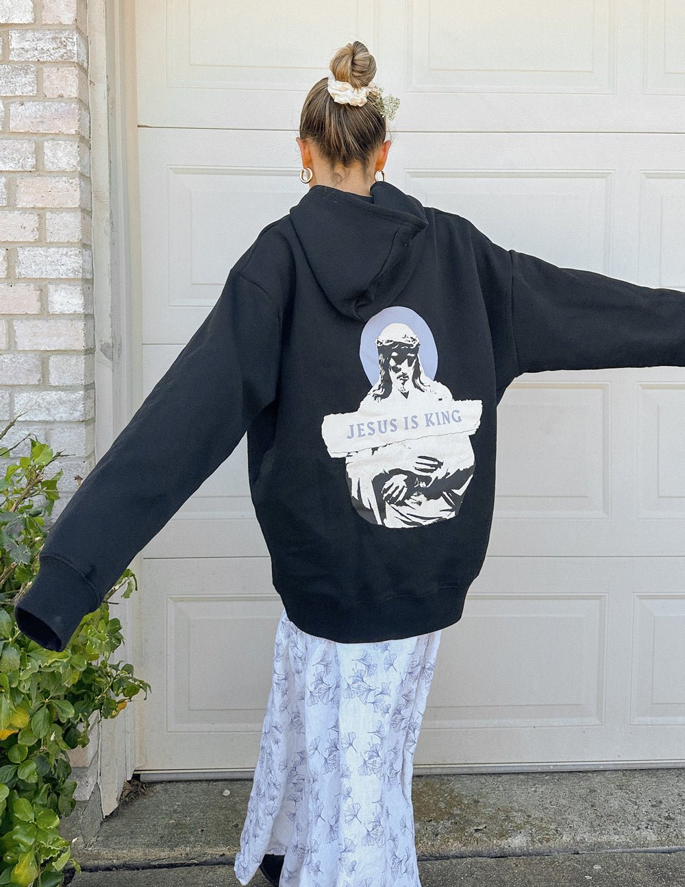 Jesus Is King Black Unisex Hoodie - Two & Gathered