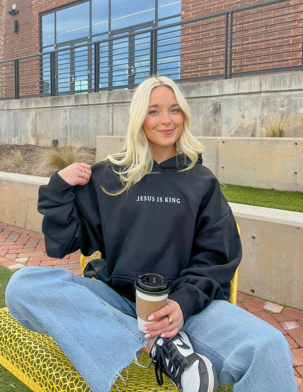 Jesus Is King Black Unisex Hoodie - Two & Gathered