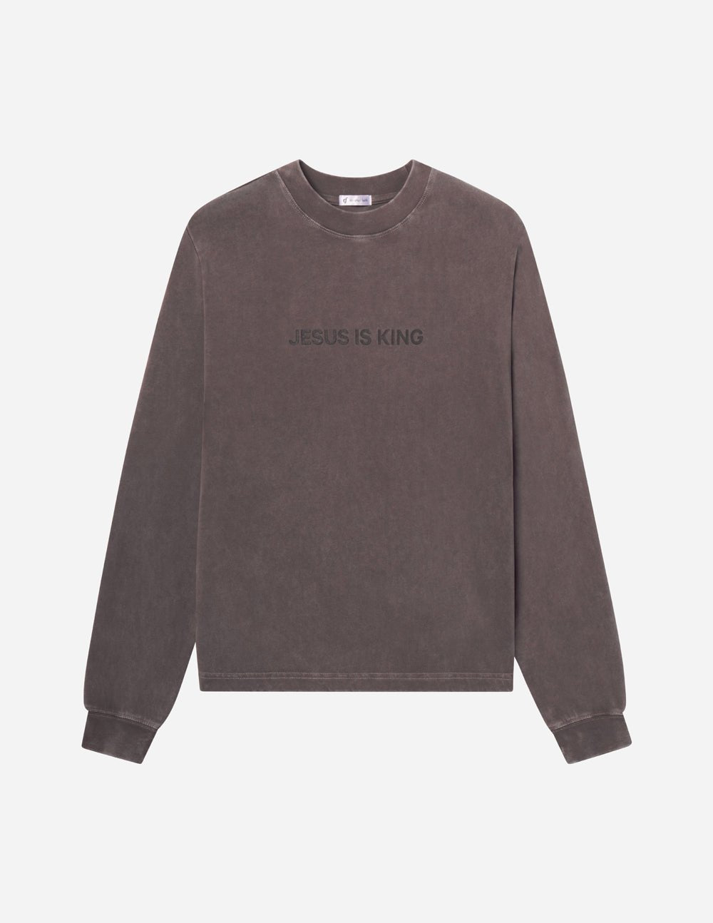 Jesus Is King Brown LS Unisex Tee - Two & Gathered