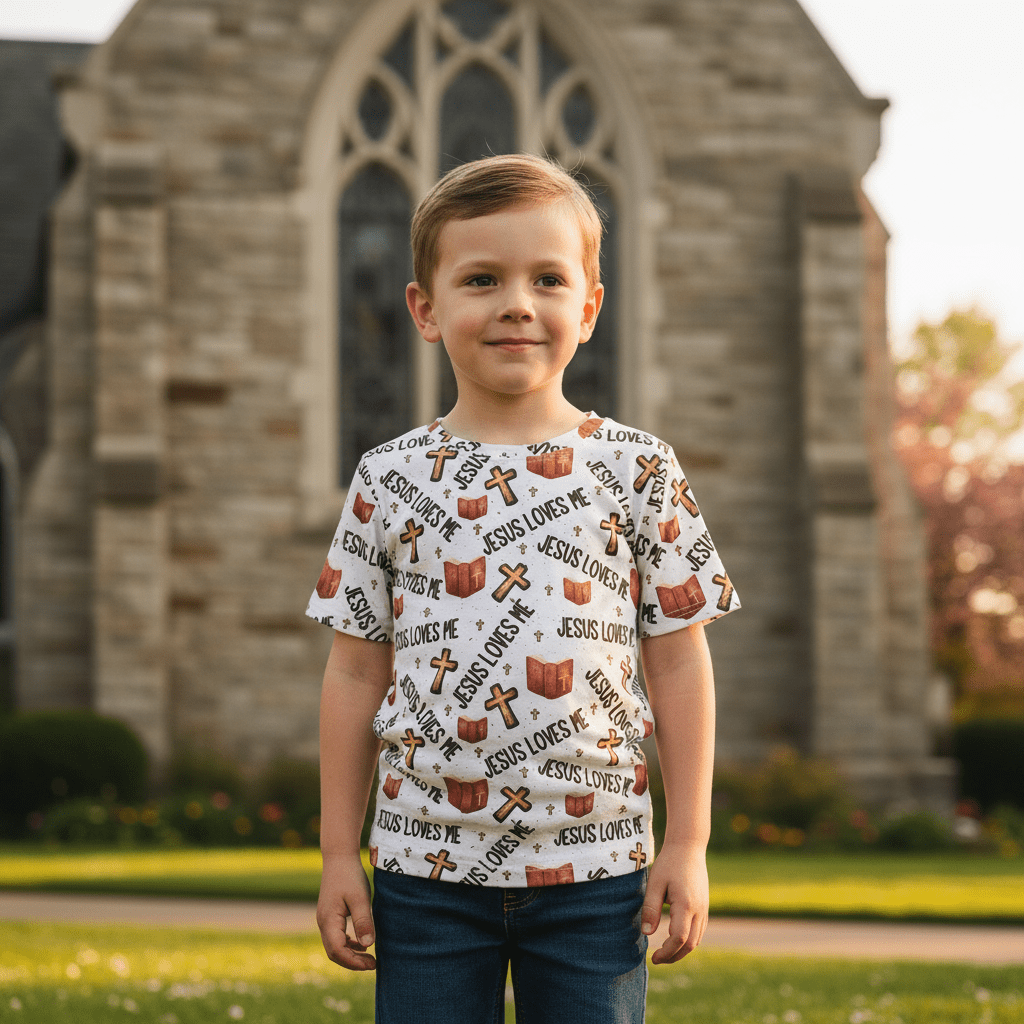 Jesus loves me Short Sleeve T shirt - Two & Gathered