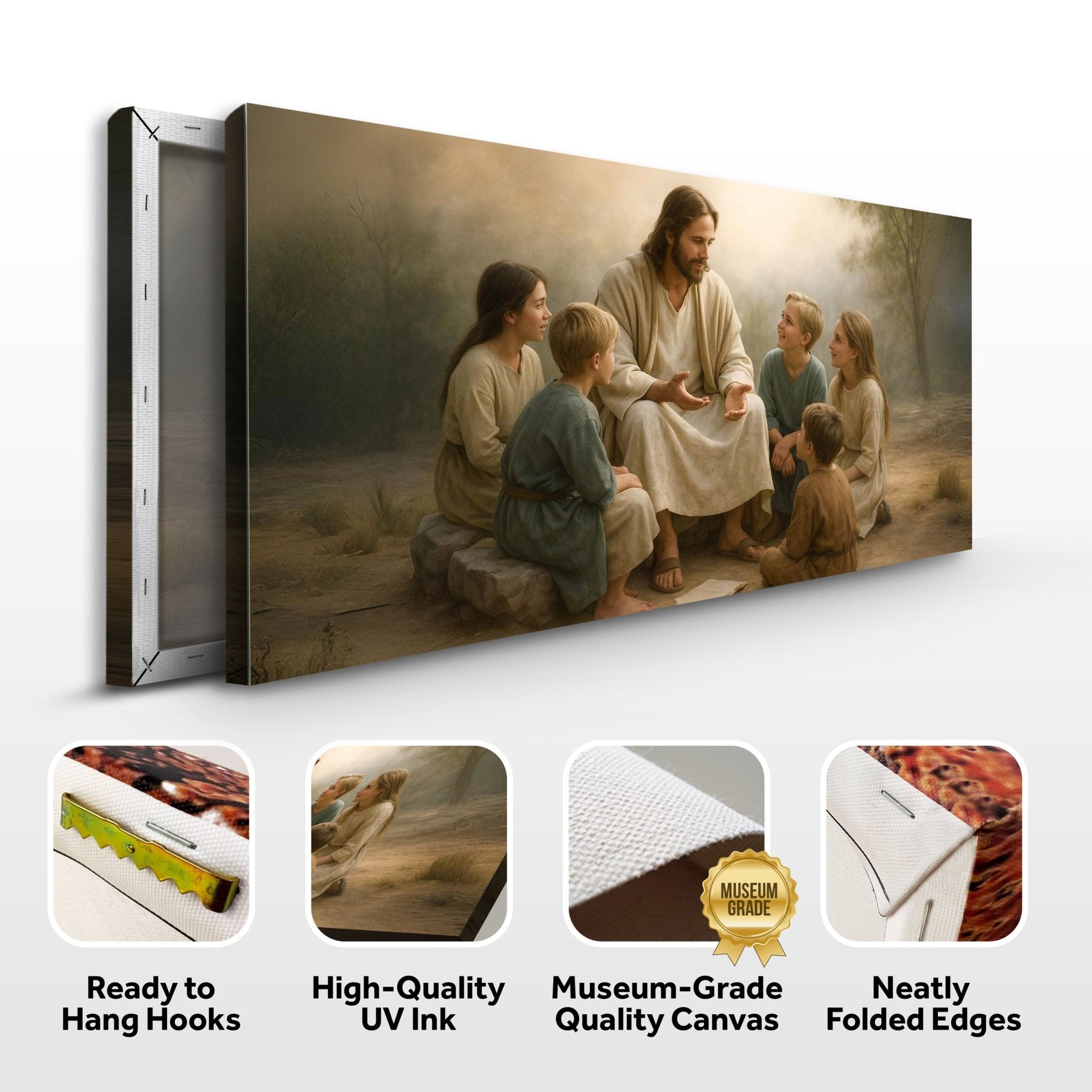 Jesus with Children Faith Wall Art III - Two & Gathered