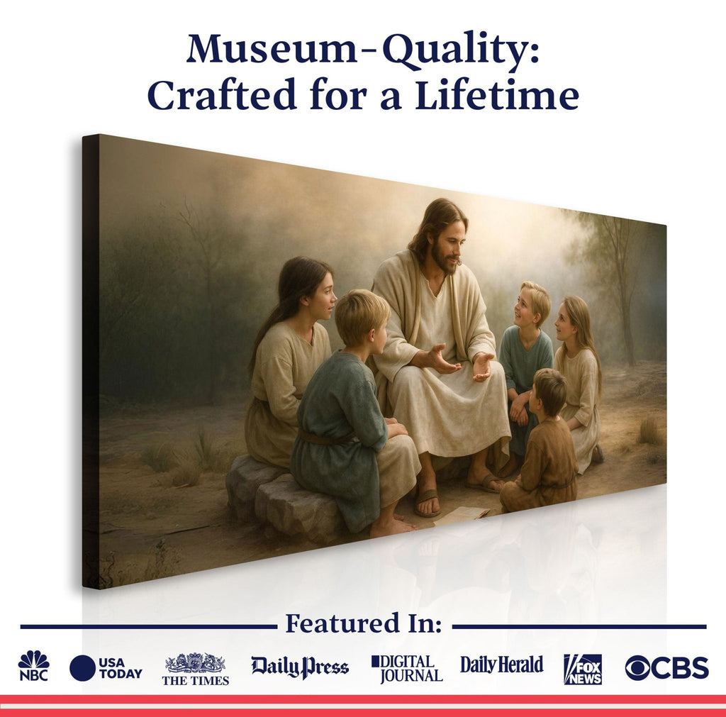 Jesus with Children Faith Wall Art III - Two & Gathered