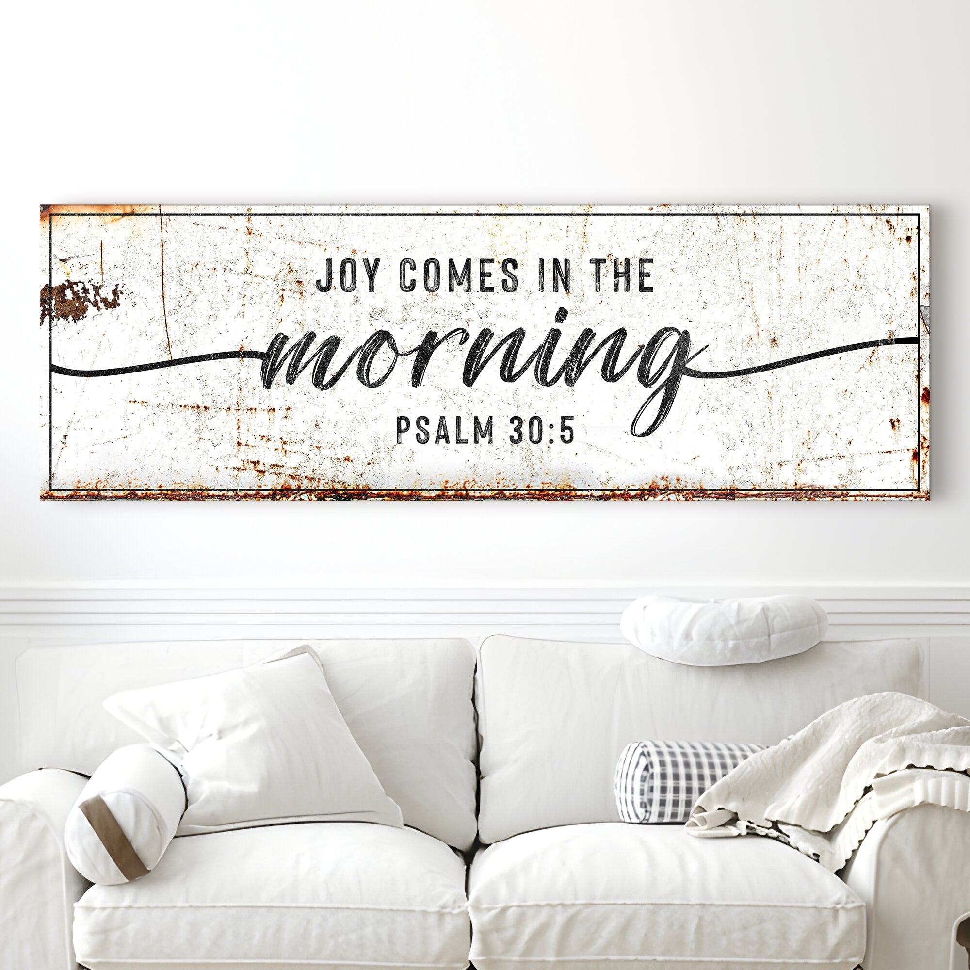 Joy Comes In The Morning Faith Sign - Two & Gathered