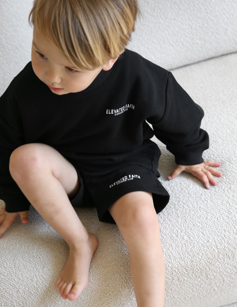 Kingdom Club Black Kids Crewneck - Two & Gathered