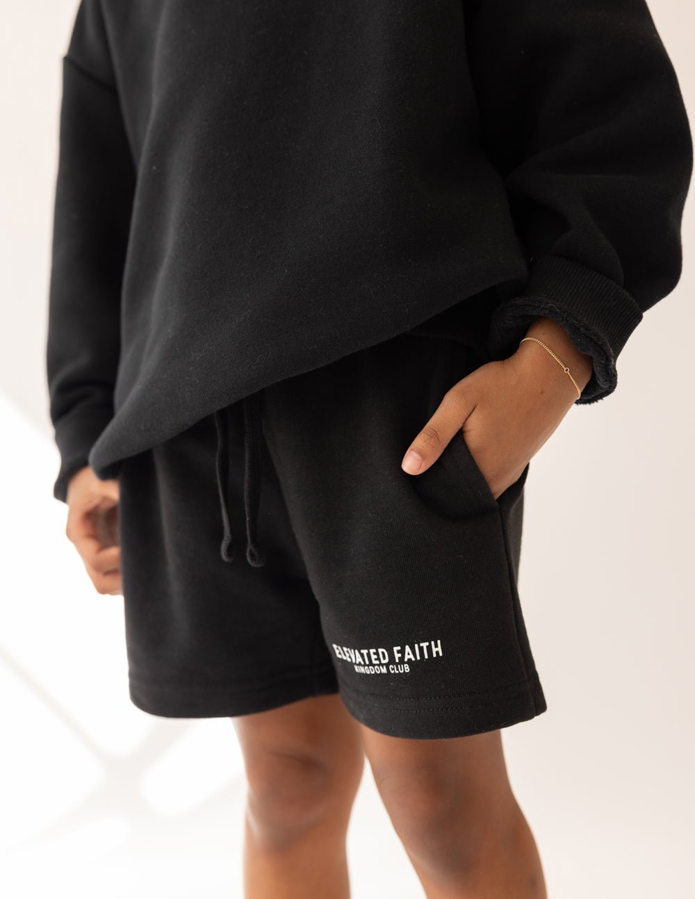 Kingdom Club Black Kids Short - Two & Gathered